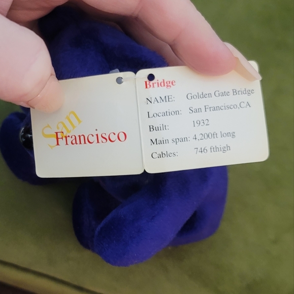 City Bears San Francisco City Golden Gate Bridge Bear Stuffed Plush Toy 7" NWT - Picture 4 of 8